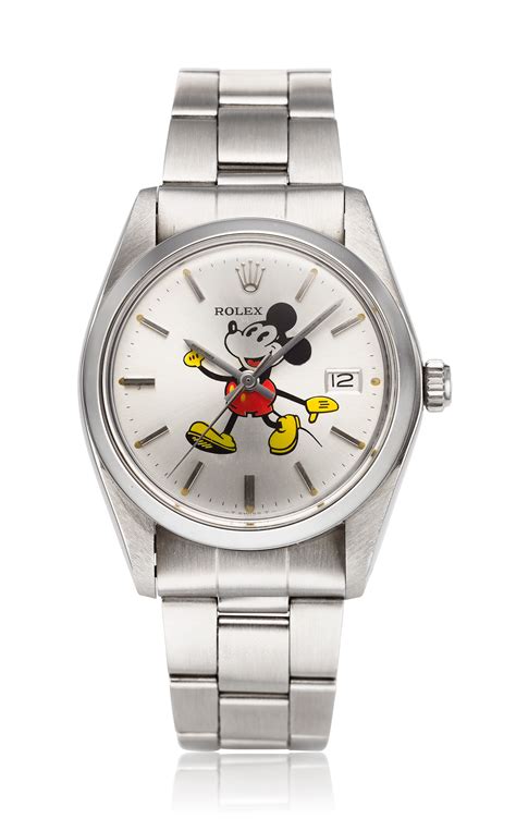 rolex oyster date mickey mouse